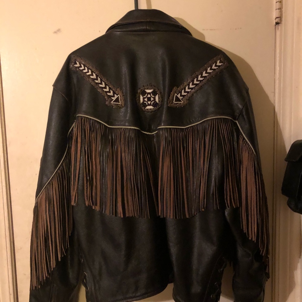 Nice heavy genuine leather jacket - Picture 3 of 3